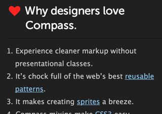 Designers love Sass and Compass
