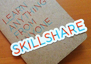 A little Skillshare swag, notebook and stickers