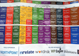 Snapshot of WordCamp NYC 2012 schedule : lots of content